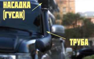 Как сделать и установить шноркель своими руками