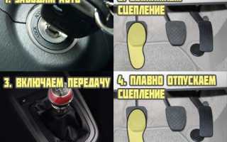 Как правильно трогаться с места на механике