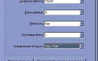 Скорости com порта какие бывают