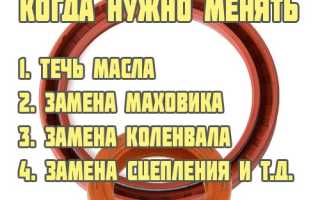 Замена переднего и заднего сальников коленвала своими руками