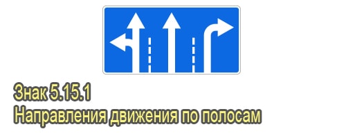 Направления движения по полосам