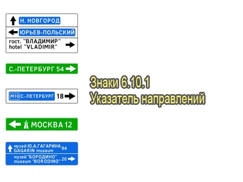 Указатель направлений