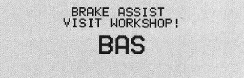 brake assist visit workshop bas