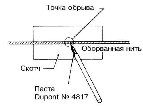восстановление нитей пастой